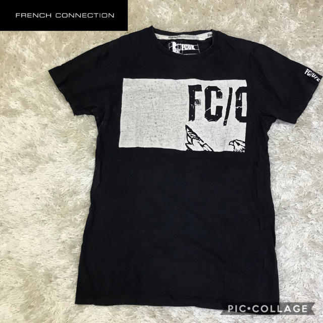 FRENCH CONNECTION(フレンチコネクション)のFCUK フレンチコネクション　Tシャツ　ネイビー メンズのトップス(Tシャツ/カットソー(半袖/袖なし))の商品写真