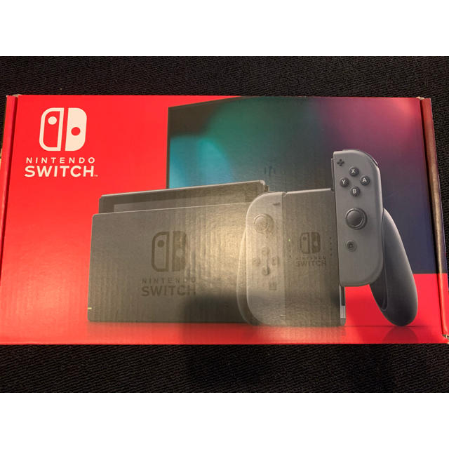 Nintendo Switch(ニンテンドースイッチ)の【美中古】ニンテンドースイッチ　グレー　どうぶつの森ソフト　ケース付き　 エンタメ/ホビーのゲームソフト/ゲーム機本体(家庭用ゲーム機本体)の商品写真