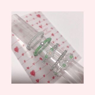 韓国ビーズ♡ハンドメイド リングﾟ+(リング)