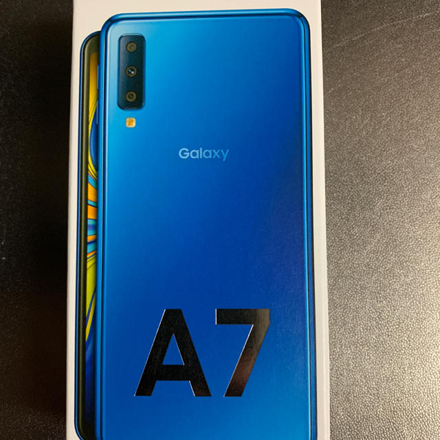 新品未開封 Galaxy A7 ブルー スマホ/家電/カメラのスマートフォン/携帯電話(スマートフォン本体)の商品写真