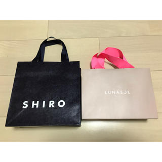 シロ(shiro)のルナソル LUNASOL SHIRO シロ 紙袋 ショップ袋 ショッパー(ショップ袋)
