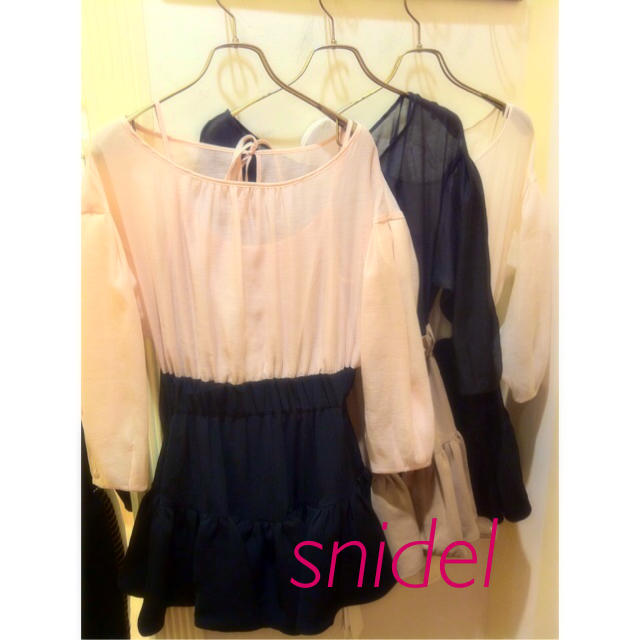 SNIDEL(スナイデル)のsnidelシースルーロンパ♡ レディースのワンピース(ミニワンピース)の商品写真