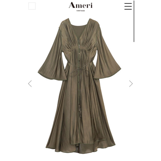 値下げ中美品★AMERI MEDI GATHER NEGLIGEE DRESS