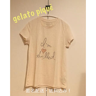 ジェラートピケ(gelato pique)の【美品】gelatopique ロゴTシャツ(Tシャツ(半袖/袖なし))