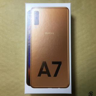 サムスン(SAMSUNG)のGalaxy A7 ゴールド 新品未使用 未開封(スマートフォン本体)