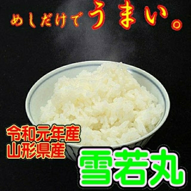 １５ｋｇ　令和元年産　山形県産　雪若丸　米/穀物