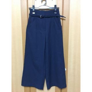 プラステ(PLST)のプラステ　リネンブレンドストレッチ　クロップドパンツ(クロップドパンツ)