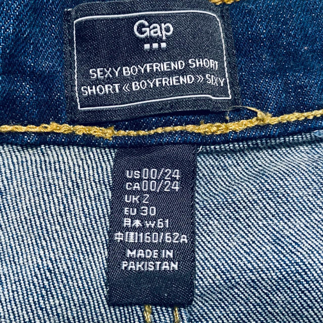 GAP(ギャップ)の【GAP】ギャップ　レディース　デニムショートパンツ　w61 USED レディースのパンツ(ショートパンツ)の商品写真