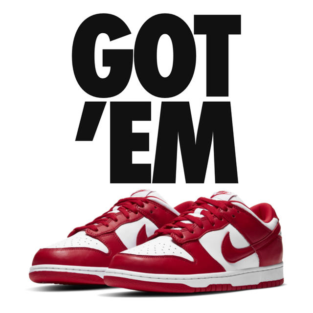 NIKE DUNK LOW SP "UNIVERSITY RED"