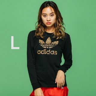 アディダス(adidas)の新品未使用　アディダスオリジナルス　長袖Tシャツ　レオパード(Tシャツ/カットソー(七分/長袖))