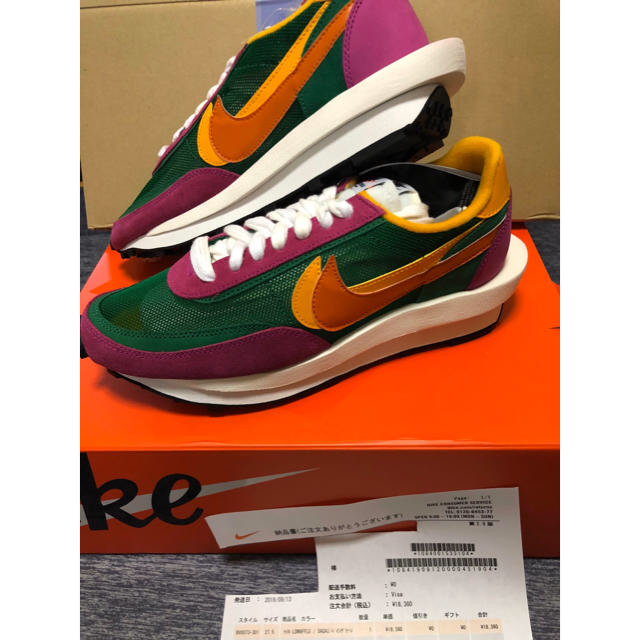 26.5cm NIKE sacai LD waffle パイングリーン