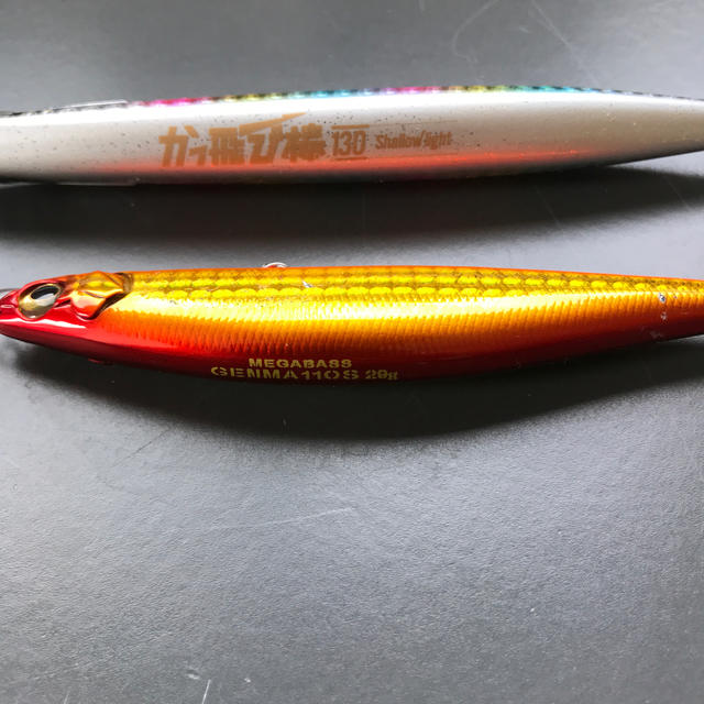 Megabass(メガバス)のゲンマ110S&かっ飛び棒130 Shallow light スポーツ/アウトドアのフィッシング(ルアー用品)の商品写真