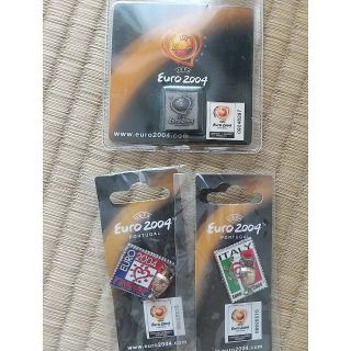 EURO2004 ユーロ　ピンバッジ 3種類、ウェンブリー付(送料込）(記念品/関連グッズ)