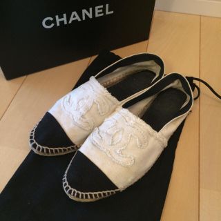 シャネル(CHANEL)のCHANEL エスパドリーユ 使用感有り(ローファー/革靴)