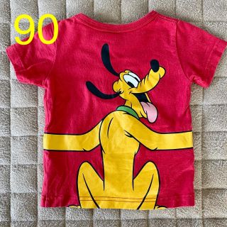 ディズニー(Disney)のベビー&キッズ/プルートTシャツ赤/90サイズ(Tシャツ/カットソー)