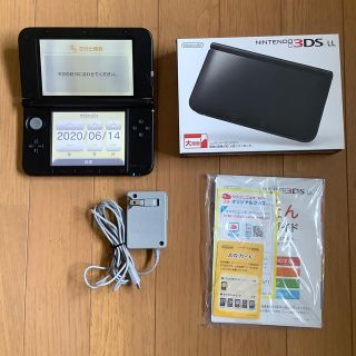 Nintendo 3DS  LL 本体ブラック　ACアダプタ付(携帯用ゲーム機本体)