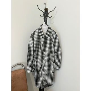 COMME des GARCONS ギャルソン  チェック柄　ロングコート XS