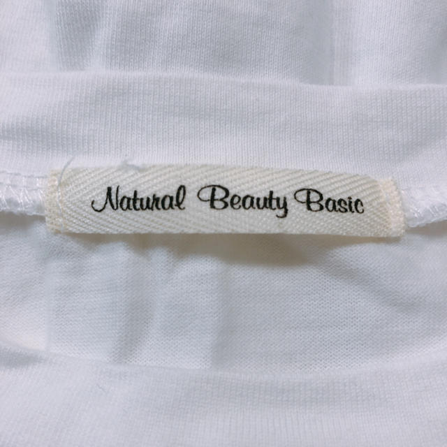 NATURAL BEAUTY BASIC(ナチュラルビューティーベーシック)のNatural Beauty Basic トップス　Tシャツ　ブルー  レディースのトップス(カットソー(半袖/袖なし))の商品写真