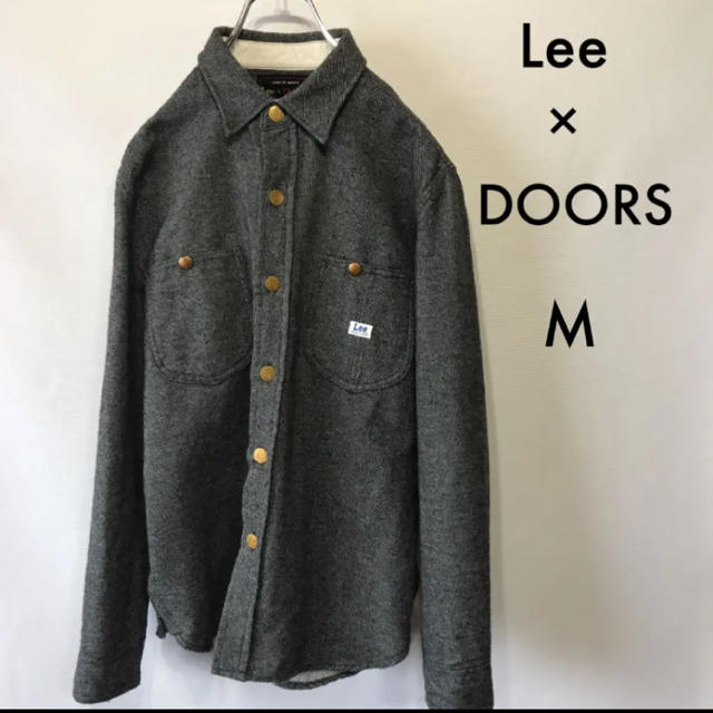 URBAN RESEARCH DOORS(アーバンリサーチドアーズ)のLee×アーバンリサーチドアーズ　別注ウールワークシャツ 　グレー　M メンズのトップス(シャツ)の商品写真