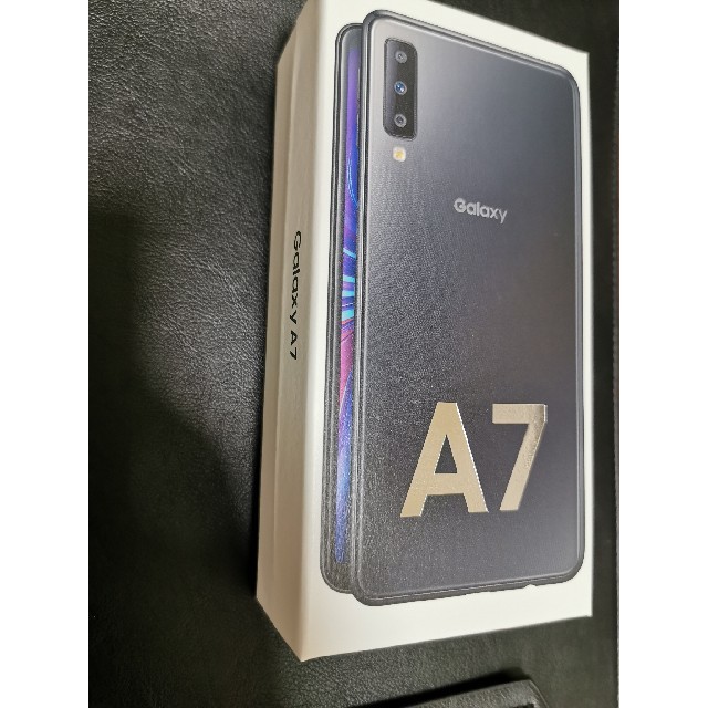 スマホ/家電/カメラgalaxy a7 ブラック　新品未開封