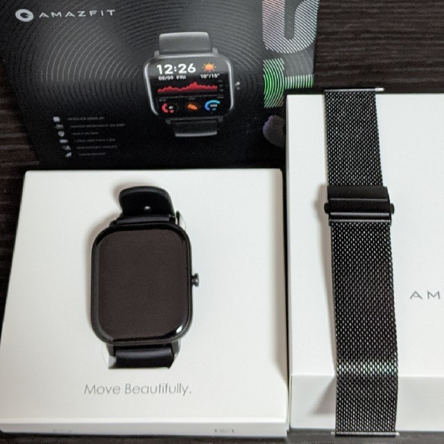 ANDROID(アンドロイド)の極美品 Huami Amazfit GTS グローバル版日本語可 メンズの時計(腕時計(デジタル))の商品写真