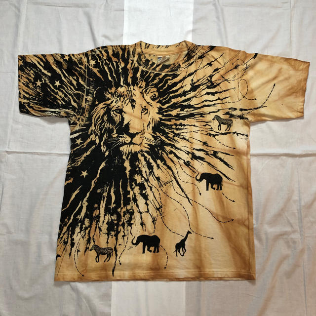 Tye dye “Lion” Printed T-Shirtメンズ