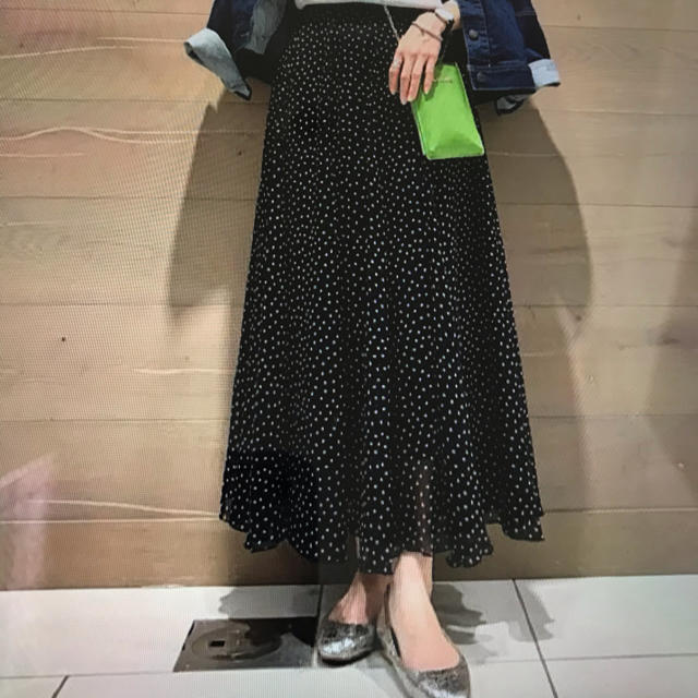 LOUNIE(ルーニィ)のルーニィ  クローバー柄プリントスカート レディースのスカート(ロングスカート)の商品写真
