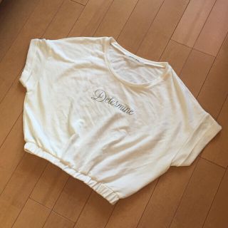 スパイラルガール(SPIRAL GIRL)のSPIRAL GIRL 裾ゴムショート丈ロゴT(Tシャツ(半袖/袖なし))