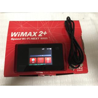 エヌイーシー(NEC)のUQ WiMAX2+ Speed Wi-Fi NEXT WX05 ソニックレッド(その他)