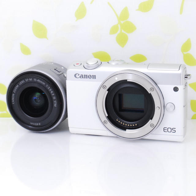☆超高画質!おしゃれホワイト♪写真をスマホへ送れる☆キャノン EOS