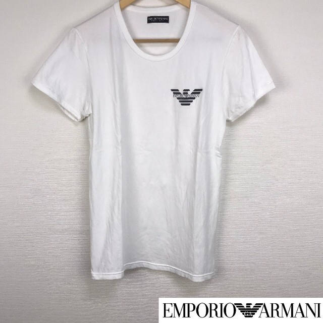 美品 エンポリオアルマーニ 半袖Tシャツ ホワイト サイズL | www