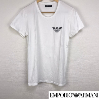 エンポリオアルマーニ(Emporio Armani)の美品 エンポリオアルマーニ 半袖Tシャツ ホワイト サイズL(Tシャツ/カットソー(半袖/袖なし))