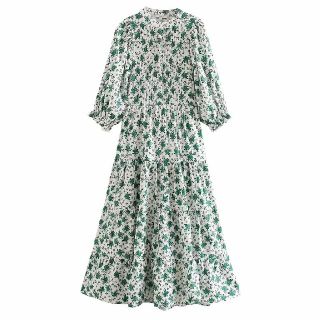 ザラ(ZARA)の花柄ワンピース(ロングワンピース/マキシワンピース)