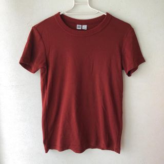 ユニクロ(UNIQLO)のUNIQLO U ユニクロU テラコッタ　ブラウン　Tシャツ　S(Tシャツ(半袖/袖なし))