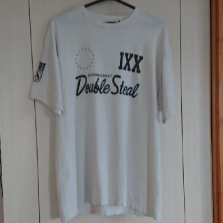 ダブルスティール(DOUBLE STEAL)のDOUBLE STEAL Tシャツ 白★XＬサイズロゴ(Tシャツ/カットソー(半袖/袖なし))