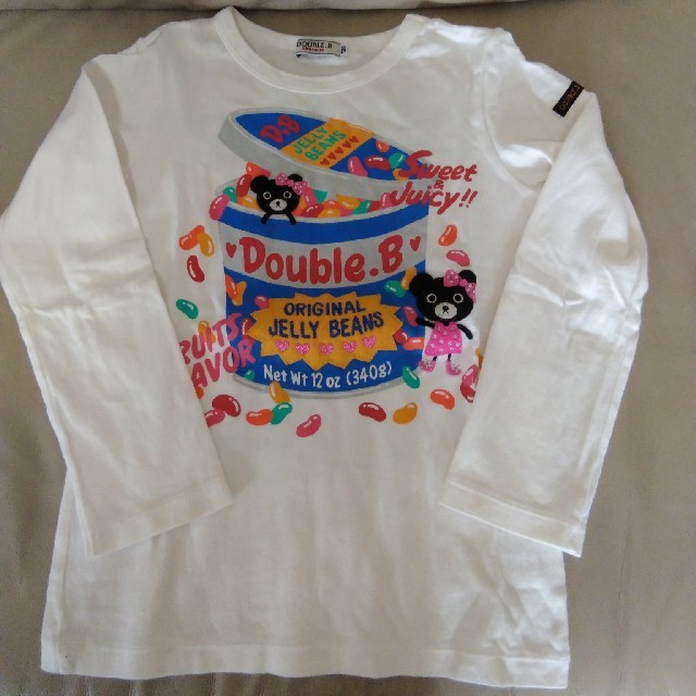 DOUBLE.B(ダブルビー)のくみこさま専用☆美品☆ダブルB　ジェリービーンズ　長袖Tシャツ　120 キッズ/ベビー/マタニティのキッズ服女の子用(90cm~)(Tシャツ/カットソー)の商品写真