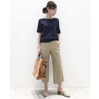 アパルトモンドゥーズィエムクラス(L'Appartement DEUXIEME CLASSE)の新品★Silk*CTN ハンソデ TOPS   半袖ニット☆アパルトモン(カットソー(半袖/袖なし))