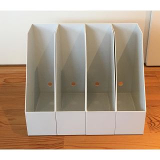 ムジルシリョウヒン(MUJI (無印良品))の無印良品☆ファイルボックス☆4個セット(ケース/ボックス)