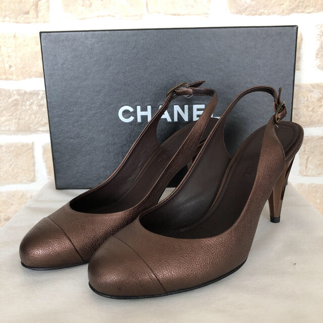 週末お値下げ中】シャネル/CHANEL バックストラップパンプス iece.ie