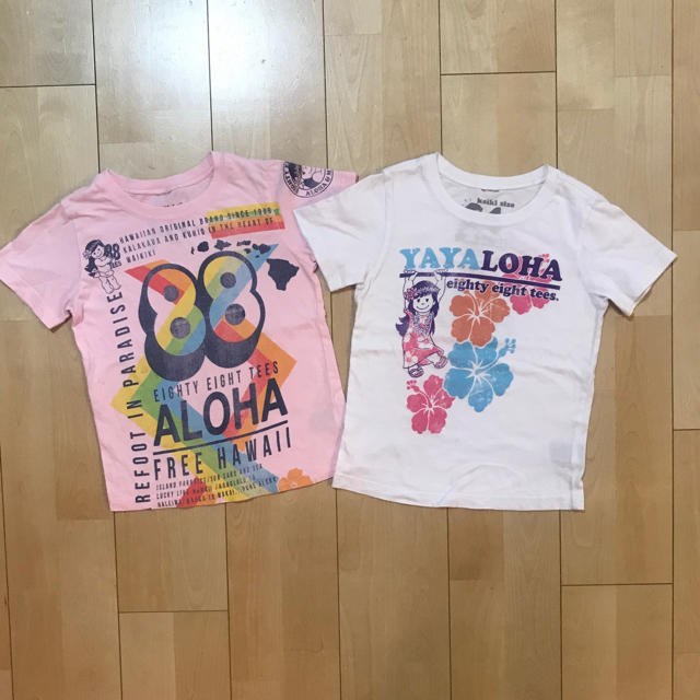 88TEES(エイティーエイティーズ)の88TEES Tシャツ size 4 2枚セット キッズ/ベビー/マタニティのキッズ服女の子用(90cm~)(Tシャツ/カットソー)の商品写真