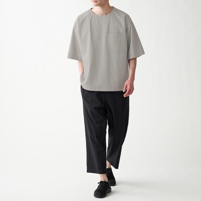 MUJI LABO 乾きやすい縦横ストレッチUVカットクルーネックＴシャツ 新品 | フリマアプリ ラクマ