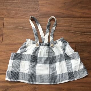 ザラキッズ(ZARA KIDS)のzara baby チェックスカート　90(スカート)