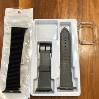 アップルウォッチ(Apple Watch)の未使用　Apple Watch 取替用バンドセット 42mm用(レザーベルト)