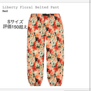 シュプリーム(Supreme)のSupreme liberty floral belted pant red S(ワークパンツ/カーゴパンツ)