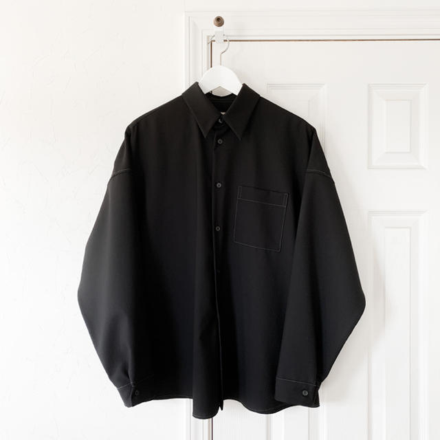 Marni(マルニ)のMARNI マルニ WOOL SHIRT ウールシャツ 黒 ブラック 46 メンズのトップス(シャツ)の商品写真