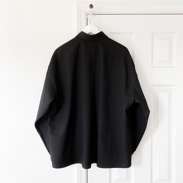 MARNI マルニ WOOL SHIRT ウールシャツ 黒 ブラック 46