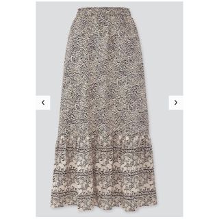 UNIQLO  ANNA SUIティアード　ロングスカートM(ロングスカート)