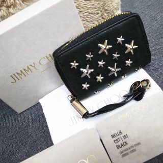 ジミーチュウ(JIMMY CHOO)の正規品☆ジミーチュウ　コインケース　小銭入れ　フィリッパ　星スタッズ　財布　小物(コインケース)