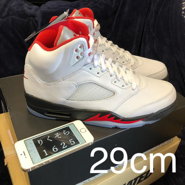 靴/シューズ29cm NIKE AIR JORDAN 5 RETRO FIRE RED