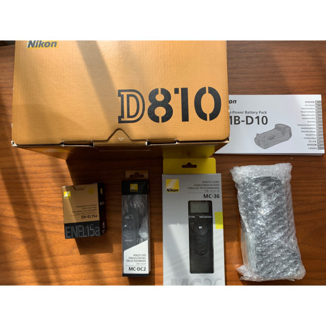 Nikon D810, MB-D12, その他